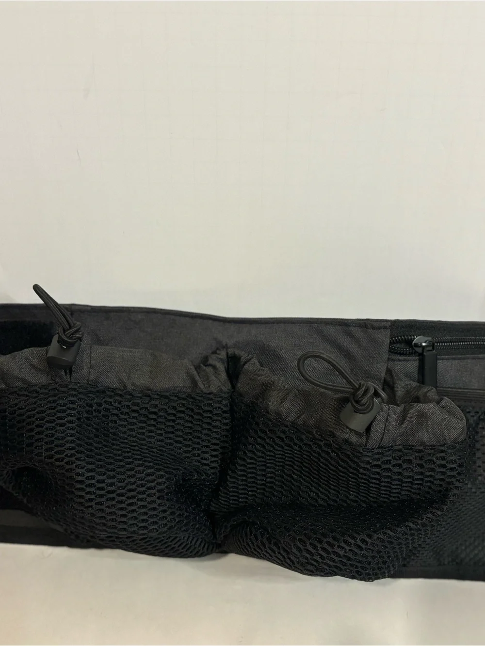 Black Mesh Pocket Organizer for Home Storage